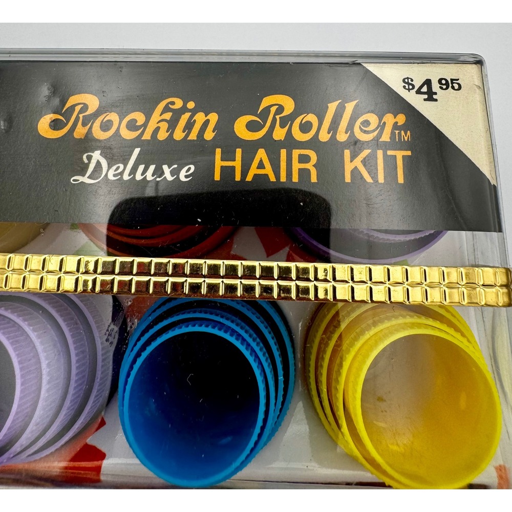 Vintage 60s Lady Ellen Rockin Roller Deluxe Hair Kit New Old Stock NIP Mod Prop - Picture 8 of 14